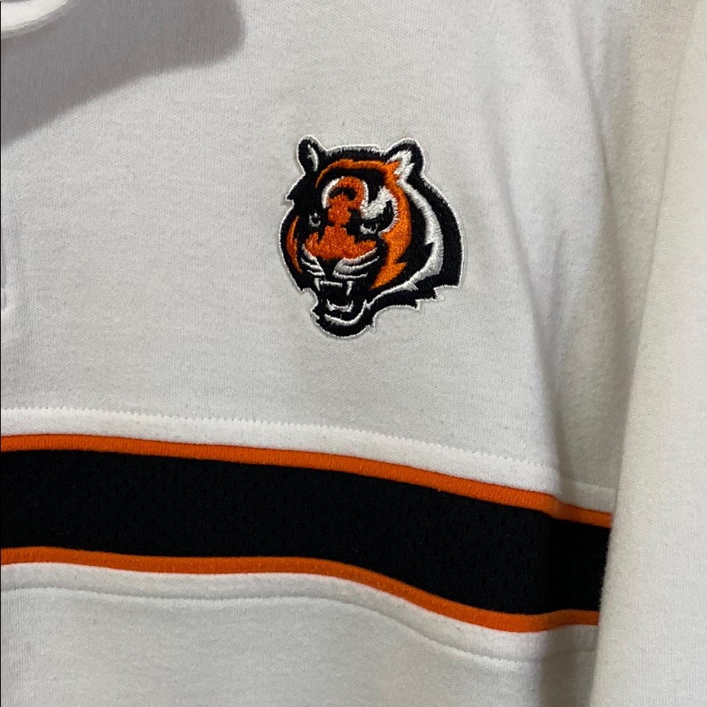 White and Black Bengals Men's Polo Shirt - Picture 2 of 7